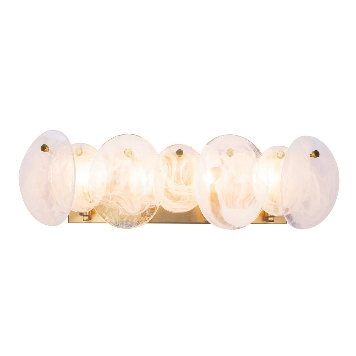 Artcraft - AC12214BR - Four Light Bathroom Vanity - Lily - Brushed Brass