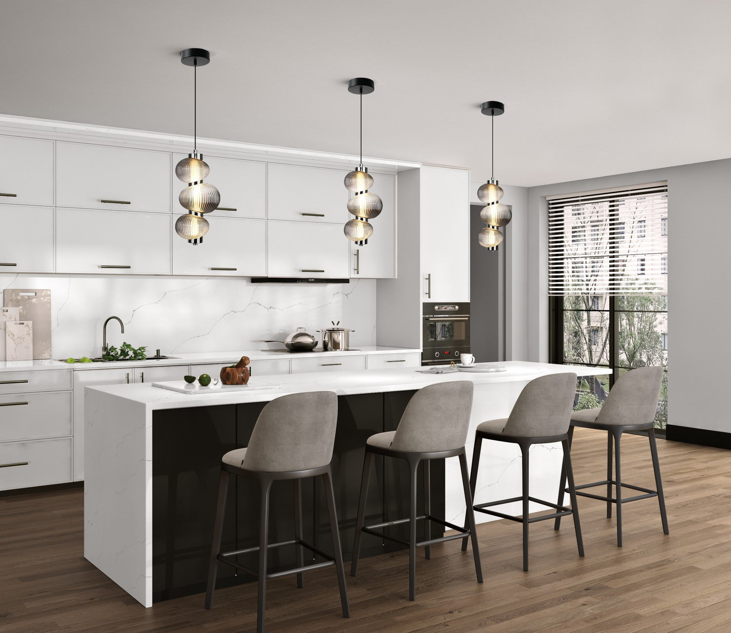 Artcraft - AC7800CH - LED Pendant - Ariel - Chrome