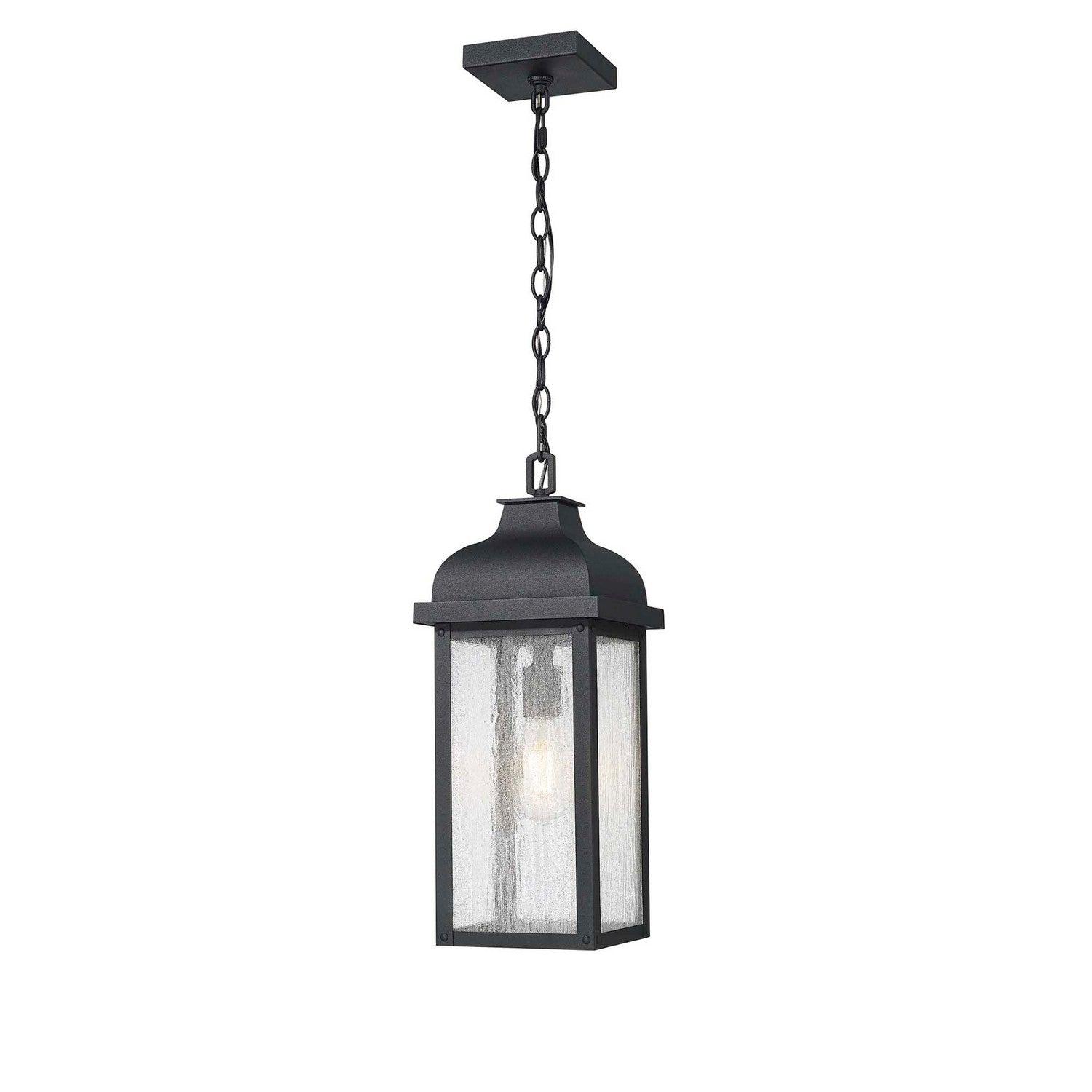 Artcraft - AC8185BK - One Light Outdoor Pendant - Madrid - Black