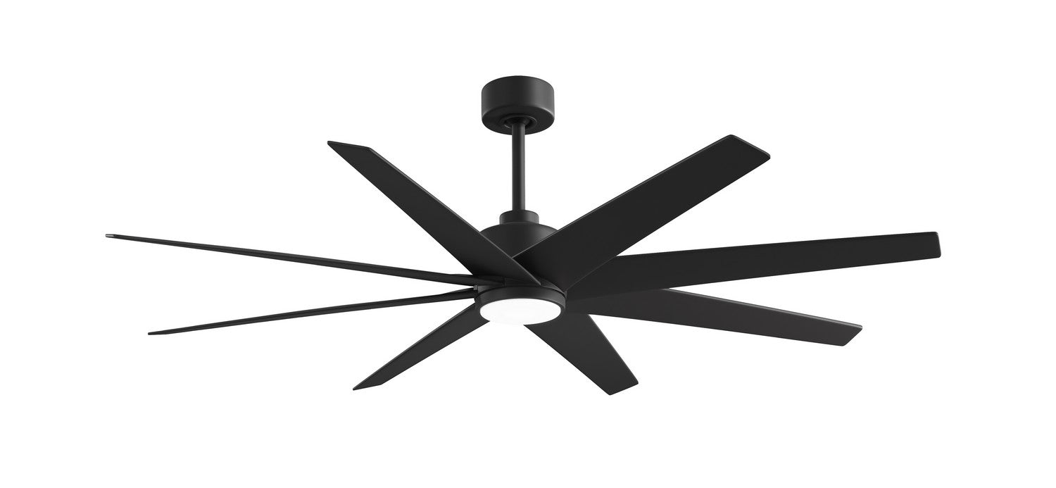 Matthews Fan Company - ANLK-BK-BK-64 - 64"Ceiling Fan - Ariella-LK - Matte Black