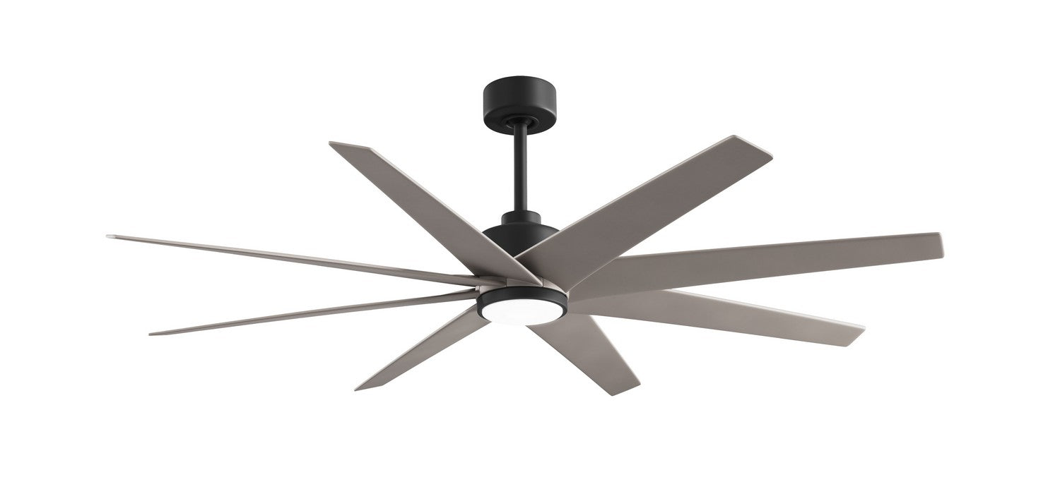 Matthews Fan Company - ANLK-BK-BN-64 - 64"Ceiling Fan - Ariella-LK - Matte Black