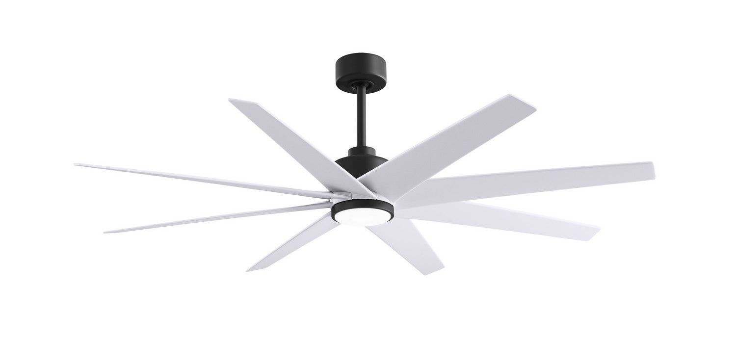 Matthews Fan Company - ANLK-BK-MWH-64 - 64"Ceiling Fan - Ariella-LK - Matte Black