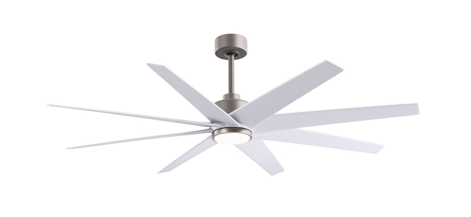 Matthews Fan Company - ANLK-BN-MWH-64 - 64"Ceiling Fan - Ariella-LK - Brushed Nickel