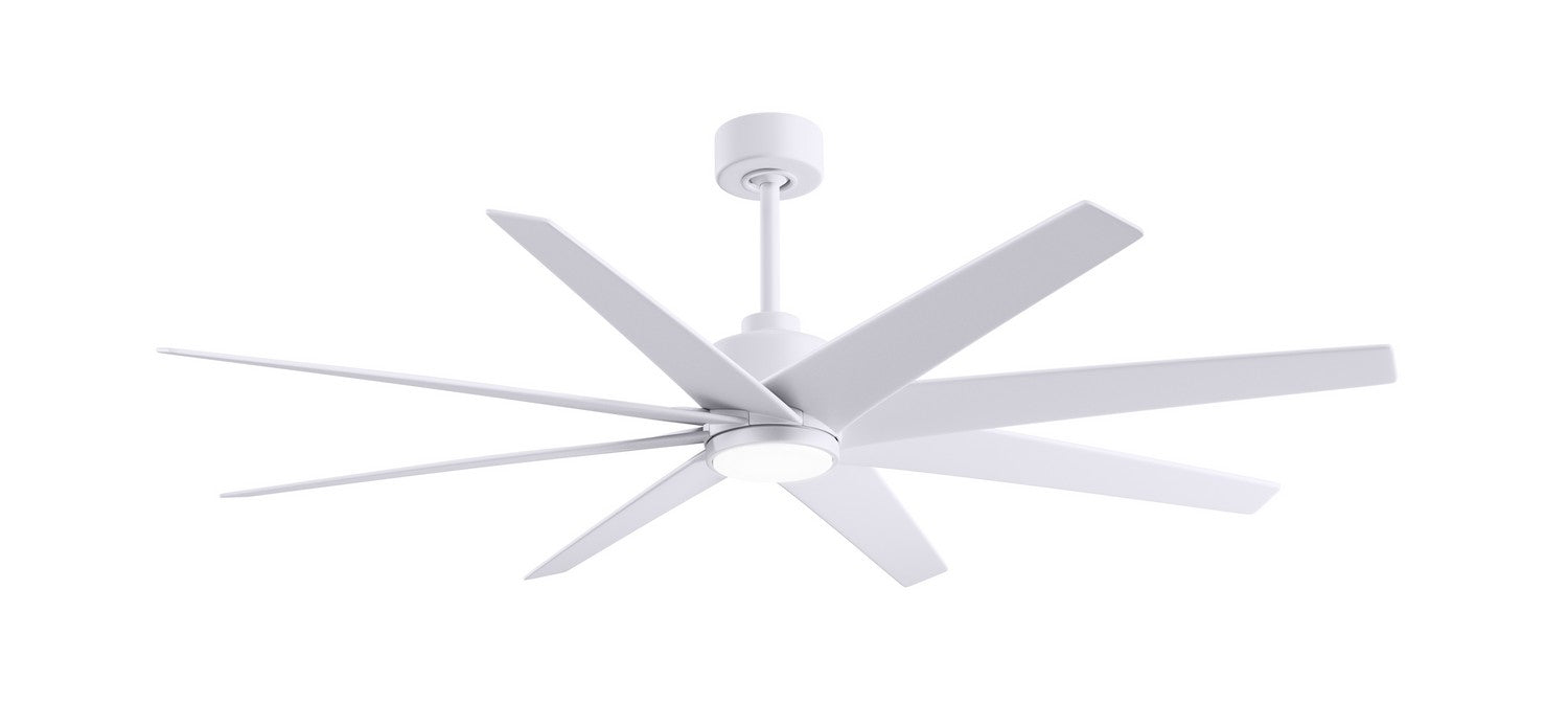 Matthews Fan Company - ANLK-MWH-MWH-64 - 64"Ceiling Fan - Ariella-LK - Matte White
