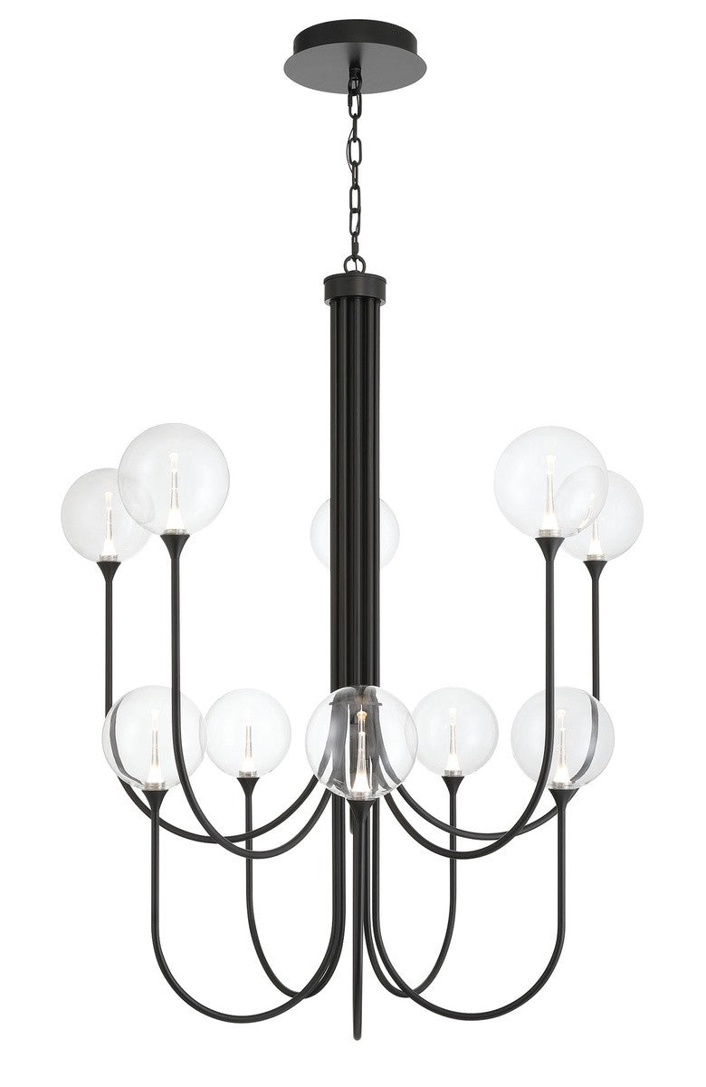 Eurofase - 48926-010 - Ten Light Chandelier - Black