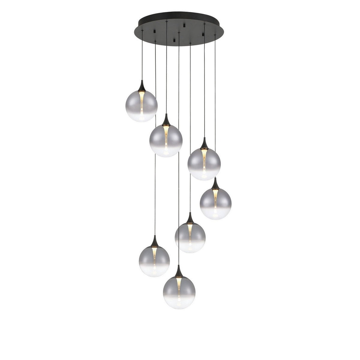Eurofase - 48929-028 - Seven Light Chandelier - Black