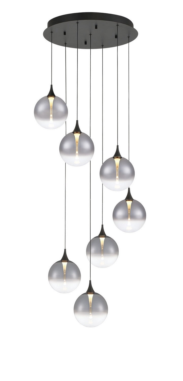 Eurofase - 48929-028 - Seven Light Chandelier - Black