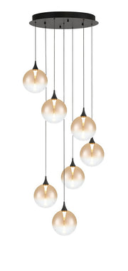 Eurofase - 48929-035 - Seven Light Chandelier - Black