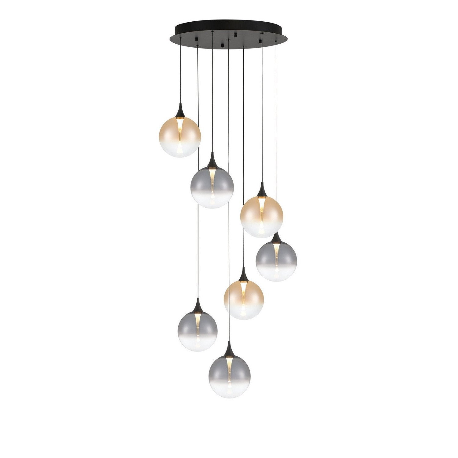 Eurofase - 48929-044 - Seven Light Chandelier - Black