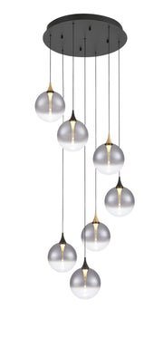 Eurofase - 48930-024 - Seven Light Chandelier - Gold-Black