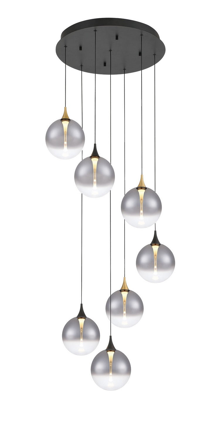 Eurofase - 48930-024 - Seven Light Chandelier - Gold-Black