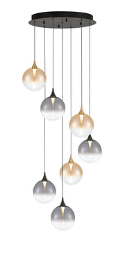 Eurofase - 48930-042 - Seven Light Chandelier - Gold-Black