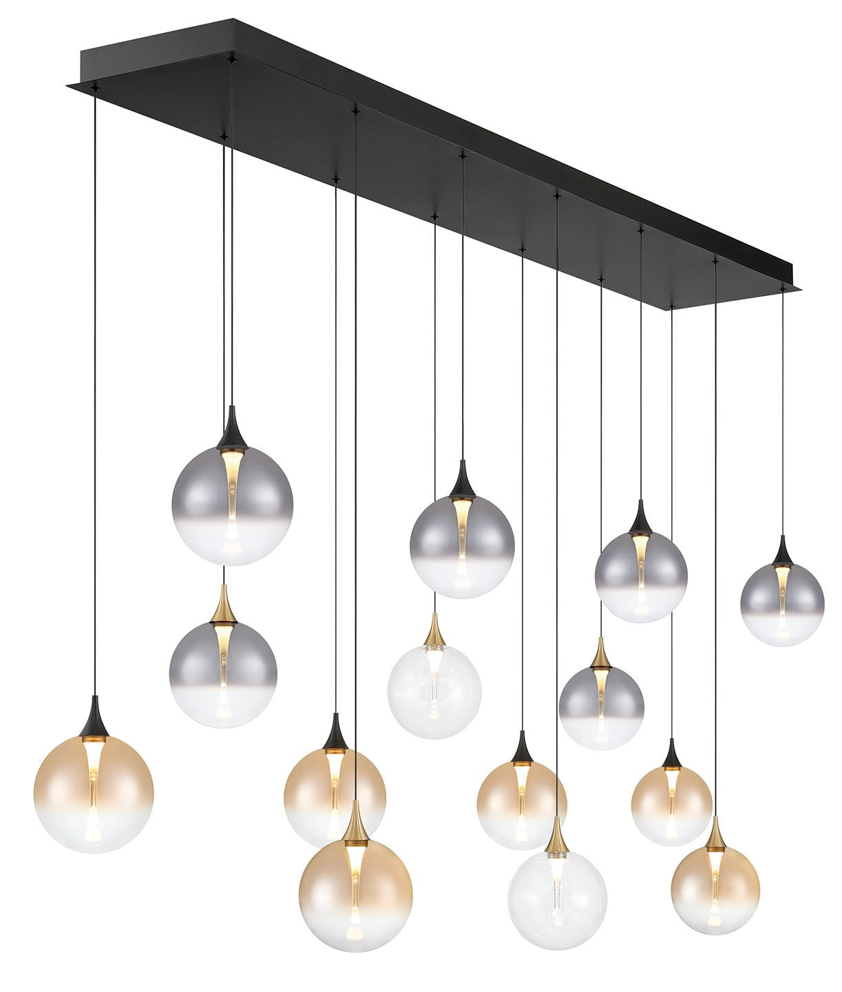 Eurofase - 48940-043 - 14 Light Chandelier - Gold-Black