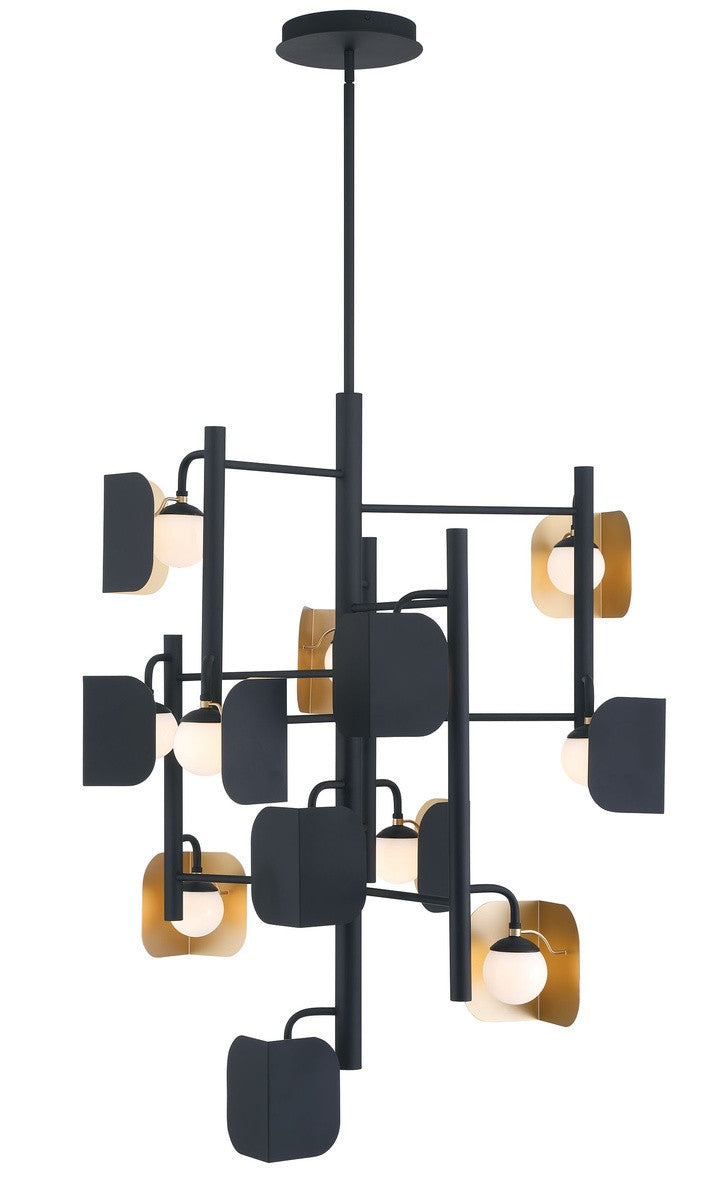 Eurofase - 49228-014 - 12 Light Chandelier - Gold-Black