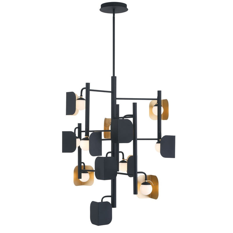 Eurofase - 49228-014 - 12 Light Chandelier - Gold-Black