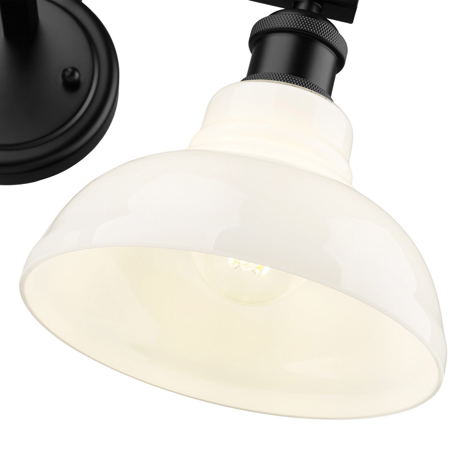 Golden - 0305-BA2 BLK-VMG - Two Light Vanity - Carver - Matte Black