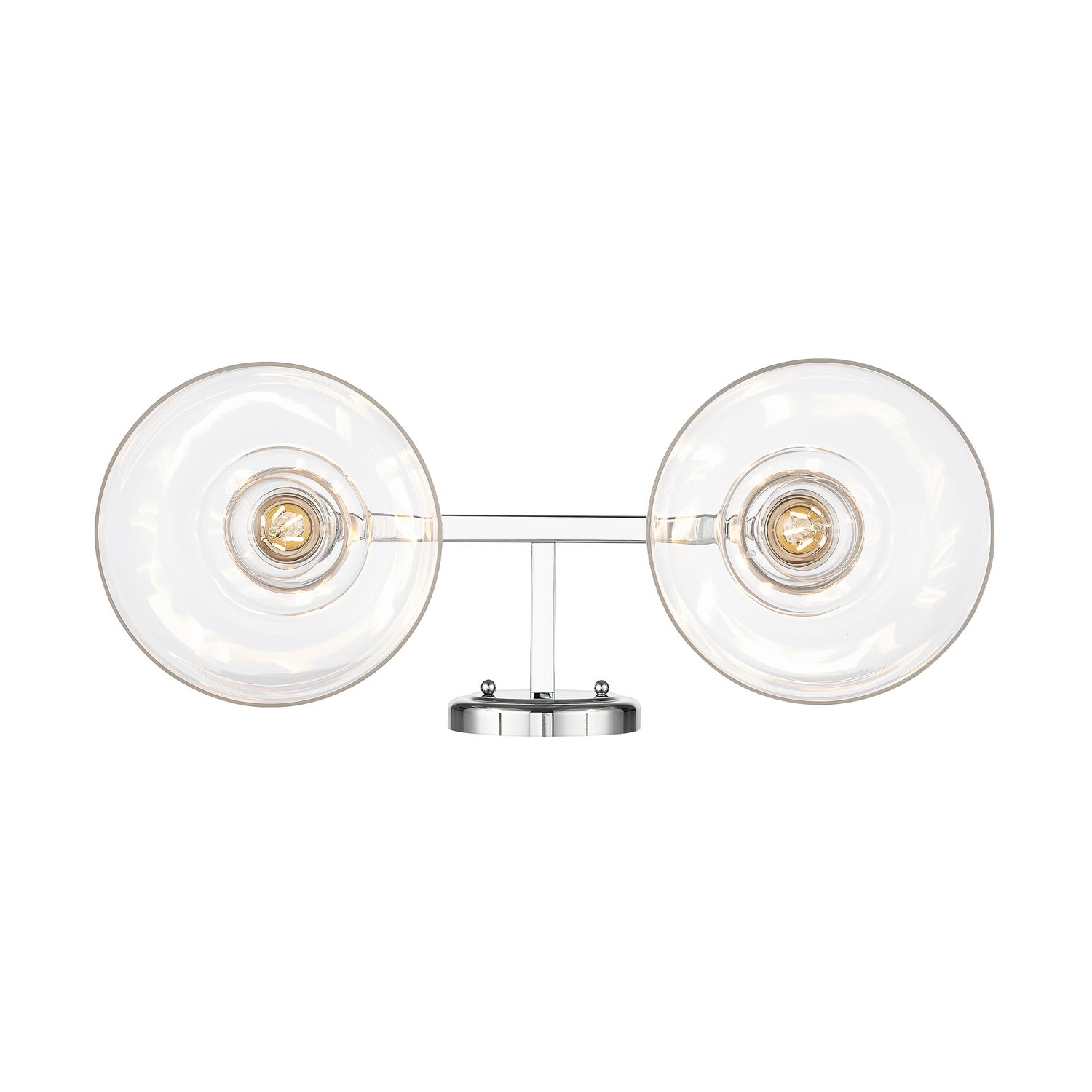 Golden - 0305-BA2 CH-CLR - Two Light Vanity - Carver - Chrome