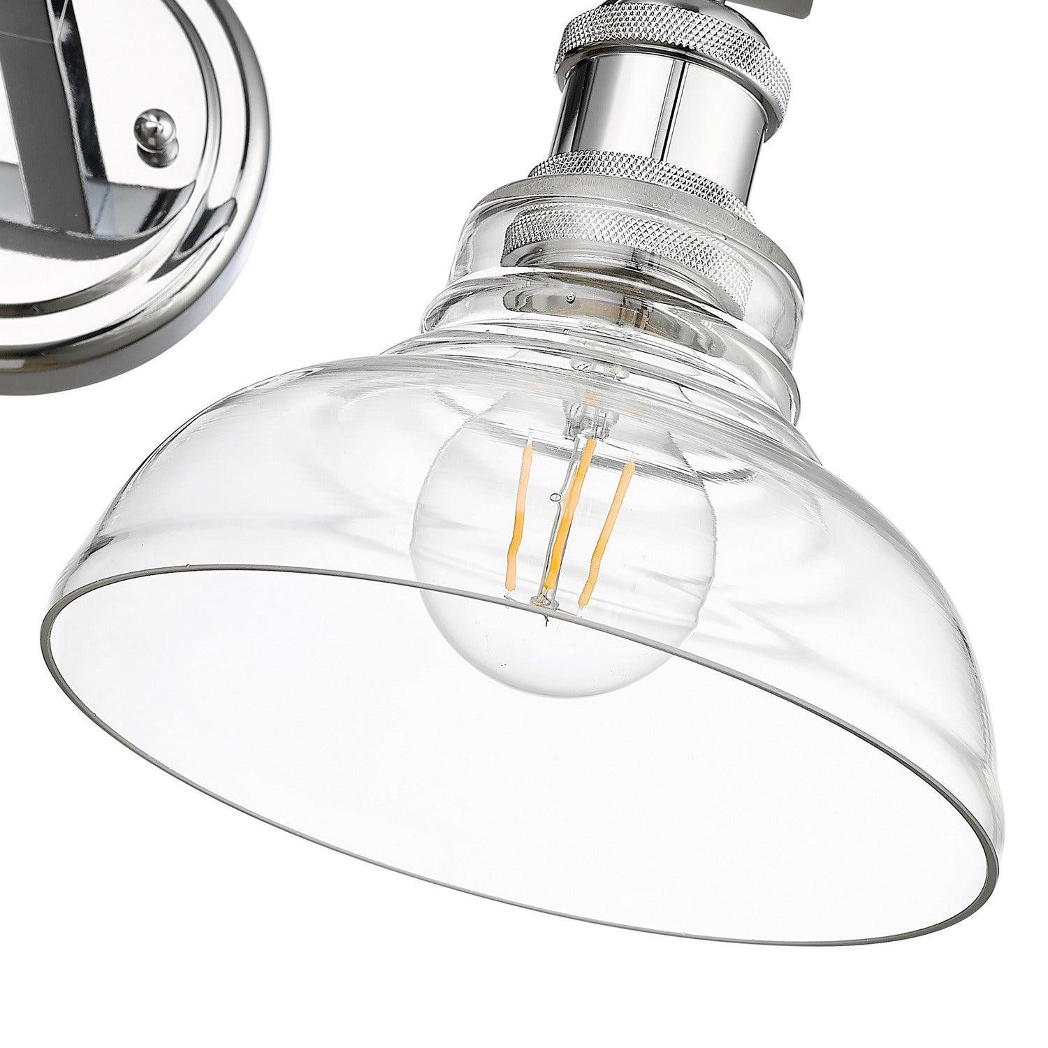Golden - 0305-BA2 CH-CLR - Two Light Vanity - Carver - Chrome