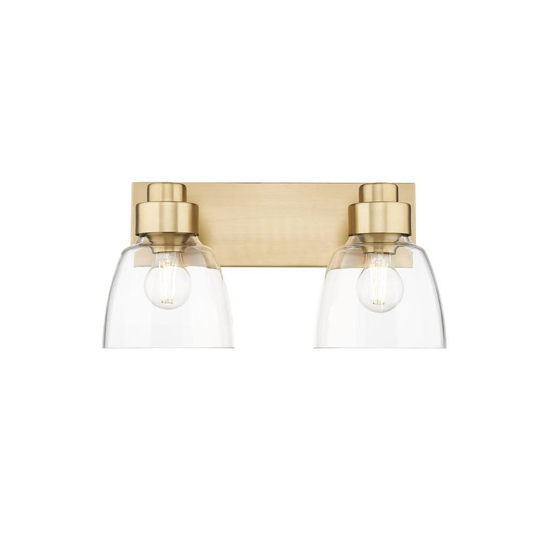 Golden - 0314-BA2 BCB-CLR - Two Light Vanity - Remy - Brushed Champagne Bronze