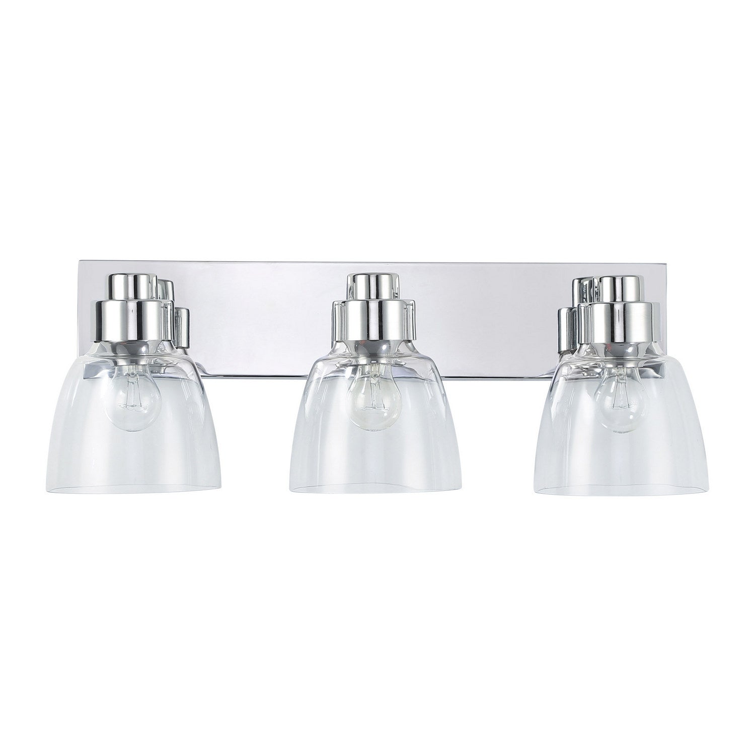 Golden - 0314-BA3 CH-CLR - Three Light Vanity - Remy - Chrome