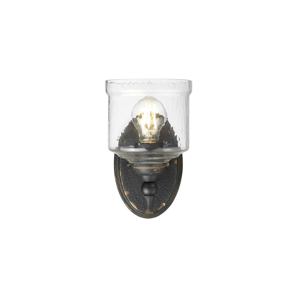 Golden - 0806-1W ABI-HWG - One Light Wall Sconce - Keating - Antique Black Iron