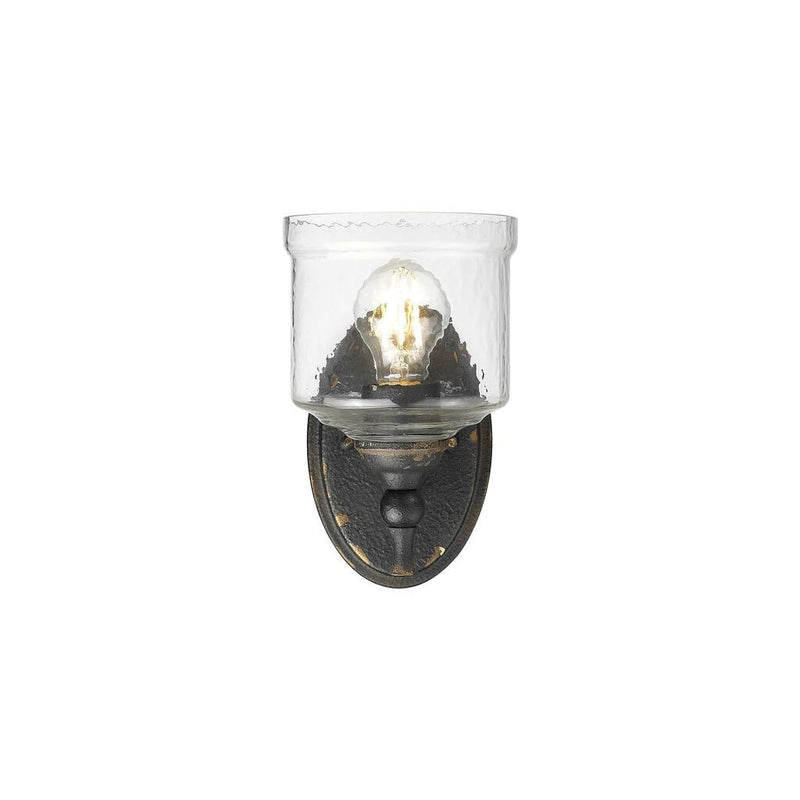 Golden - 0806-1W ABI-HWG - One Light Wall Sconce - Keating - Antique Black Iron