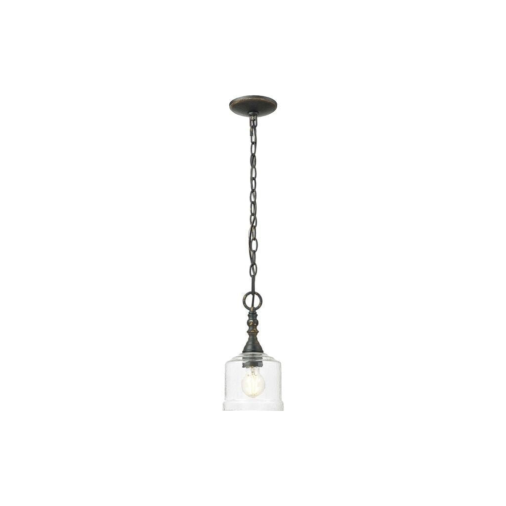 Golden - 0806-M1L AI-HWG - One Light Mini Pendant - Keating - Antique Ivory