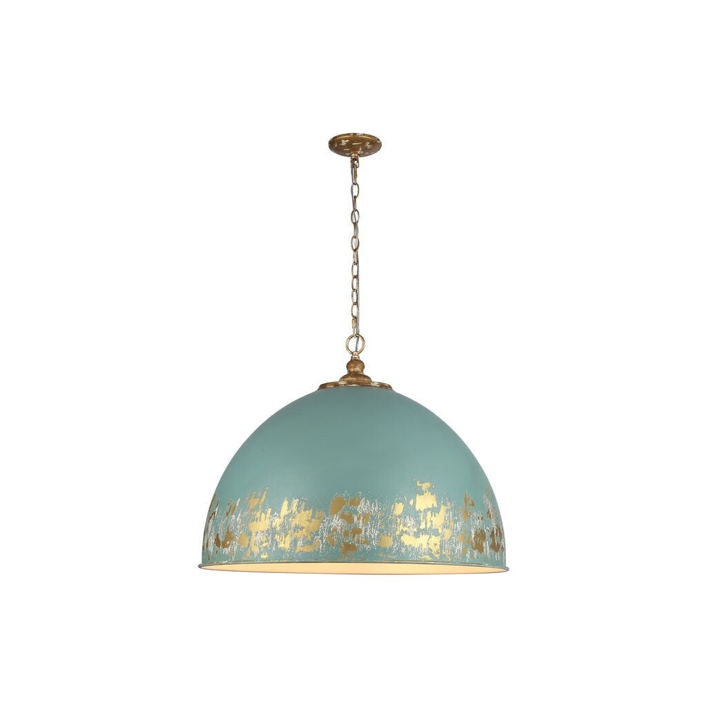 Golden - 0809-8P VG-TEAL - Eight Light Pendant - Alison - Vintage Gold