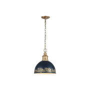 Golden - 0809-M VG-ANVY - One Light Pendant - Alison - Vintage Gold