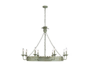 Golden - 0838-8 VS - Eight Light Chandelier - Finley - Vintage Sage