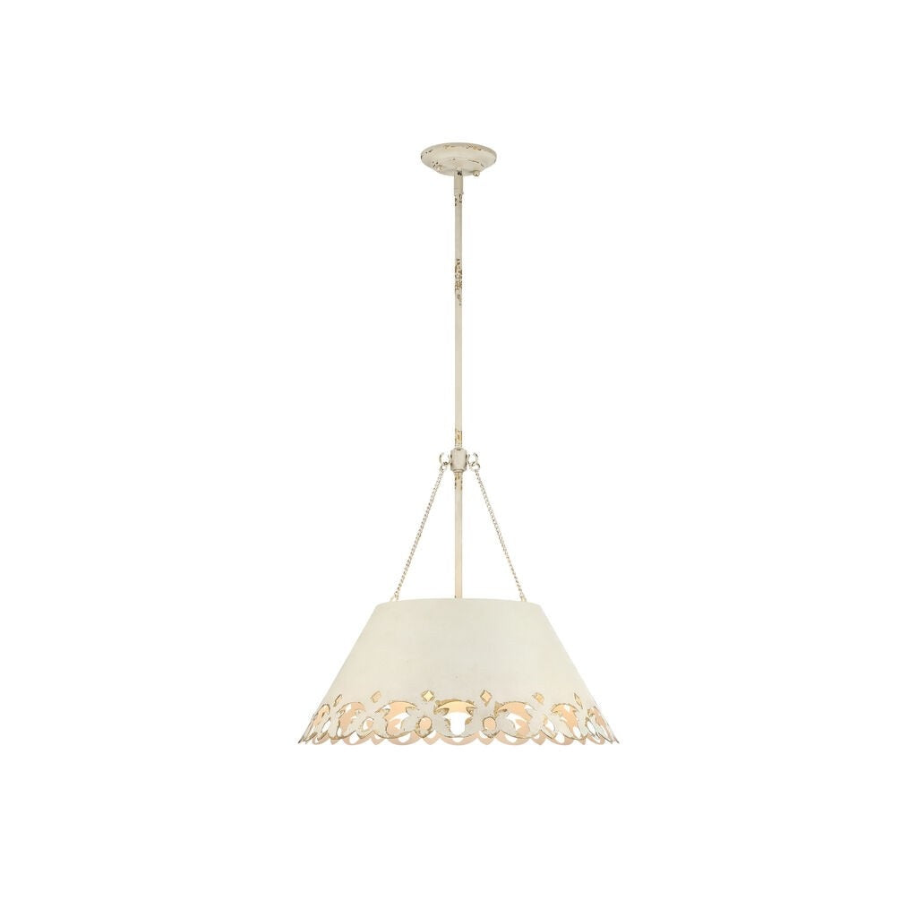 Golden - 0883-5P AI - Five Light Pendant - Eloise - Antique Ivory