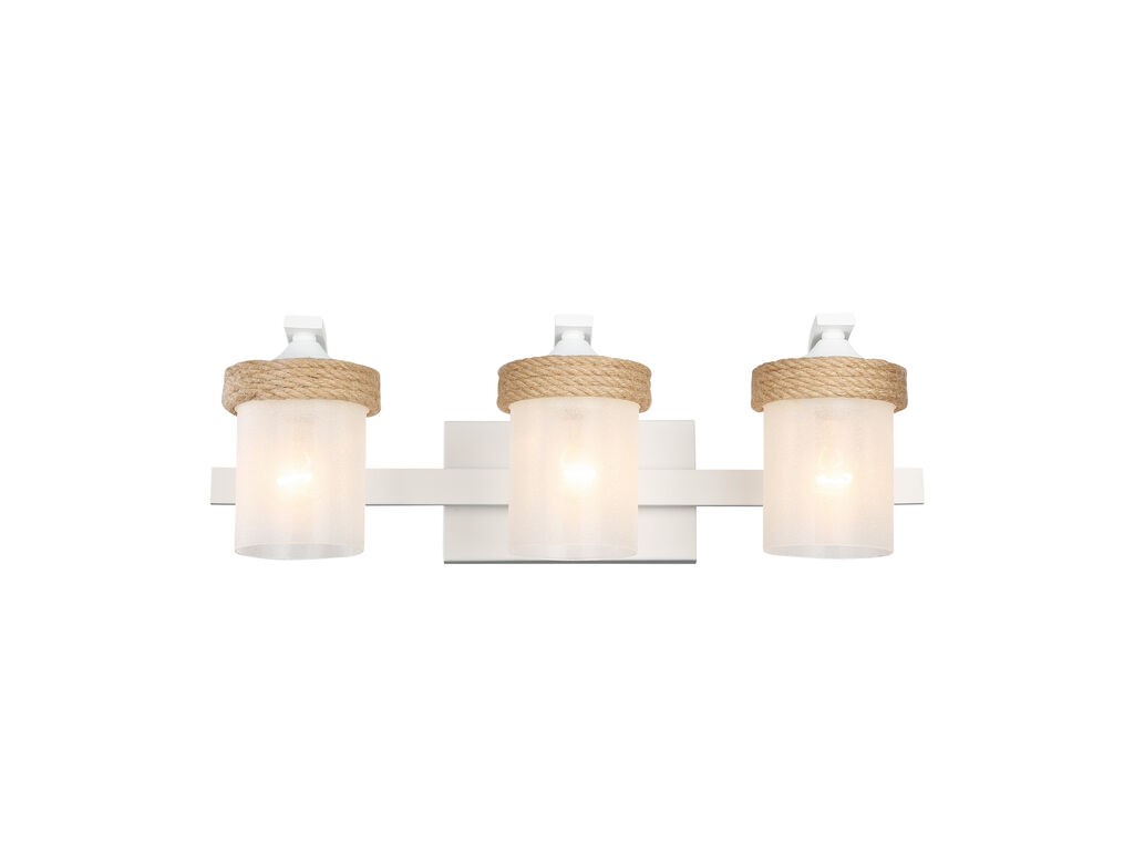 Golden - 1048-BA3 NWT-CS - Three Light Vanity Light - Chatham - Natural White