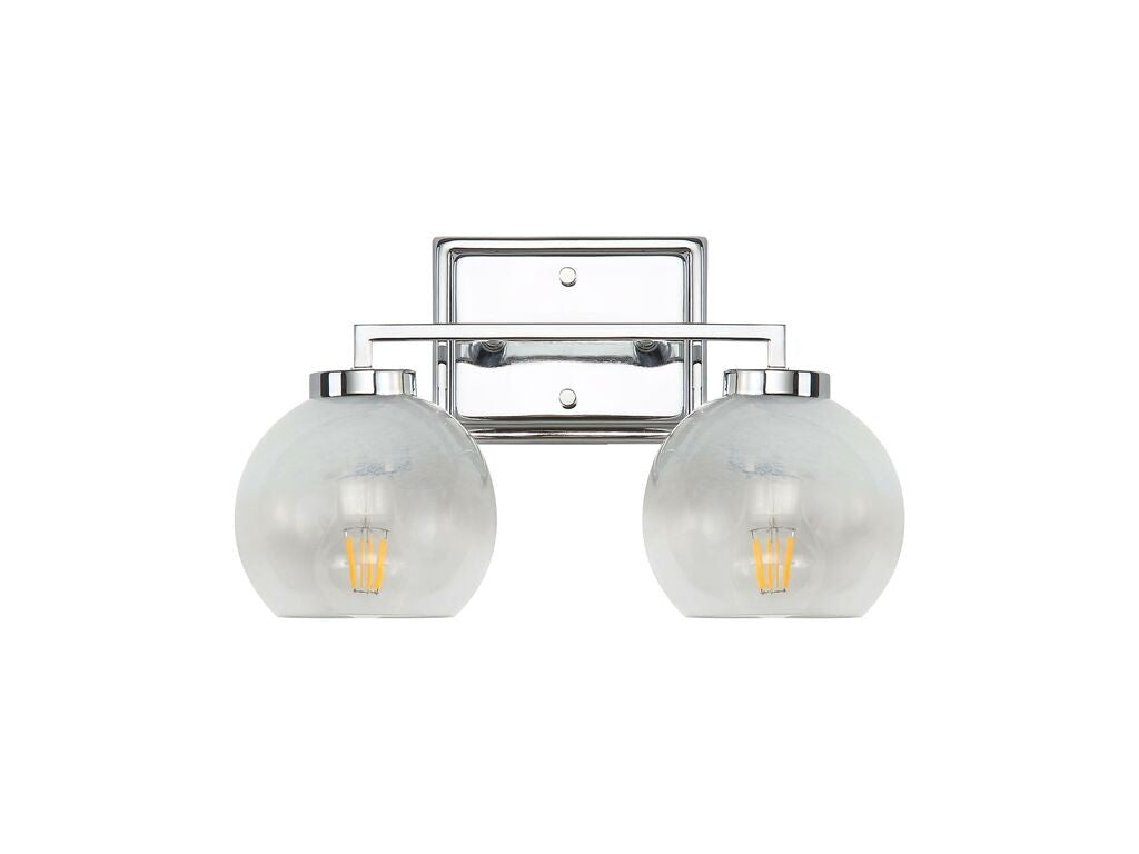 Golden - 3094-BA2 CH-ALA - Two Light Bath Vanity - Elliott - Chrome