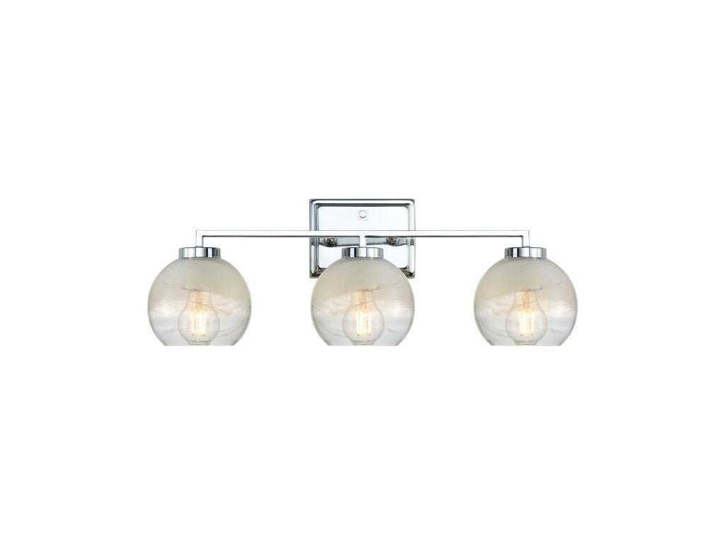 Golden - 3094-BA3 CH-ALA - Three Light Bath Vanity - Elliott - Chrome