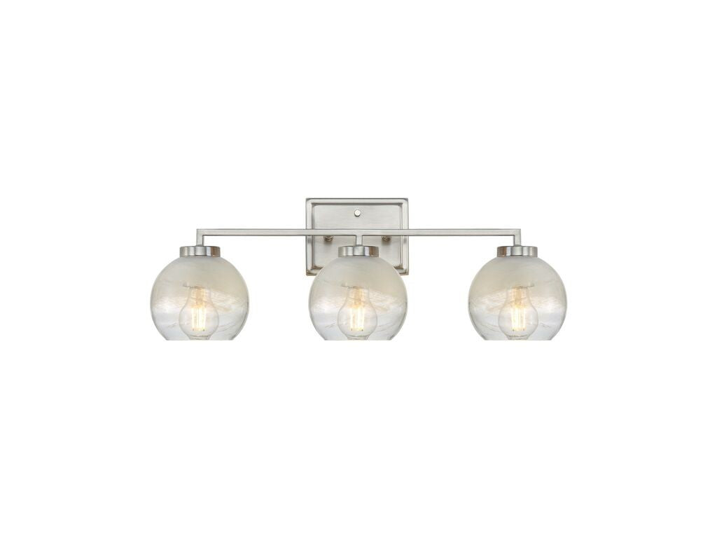 Golden - 3094-BA3 PW-ALA - Three Light Bath Vanity - Elliott - Pewter