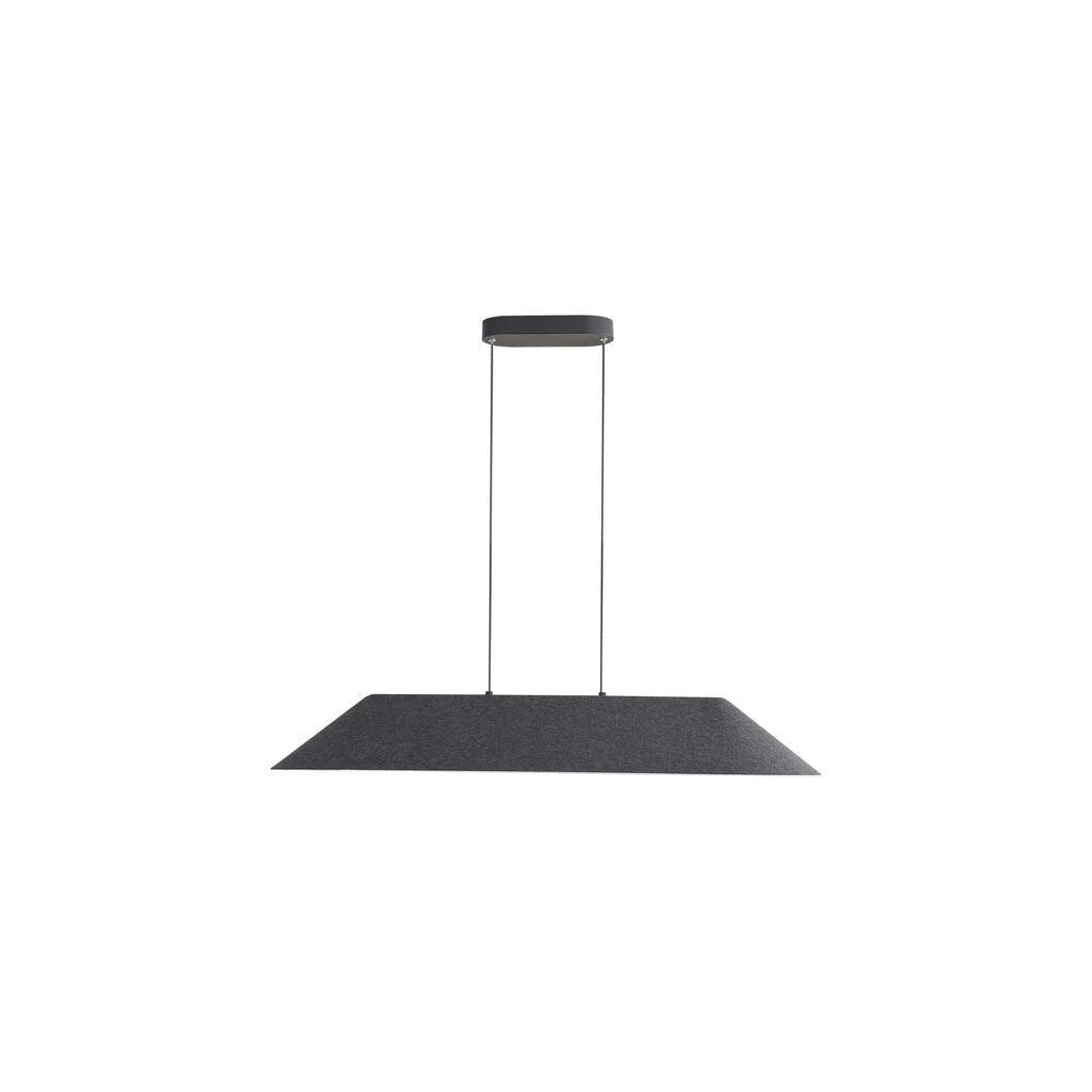 Golden - 3133-LP43 FB-GY - LED Linear Pendant - Faroe - Flecked Black/Grey