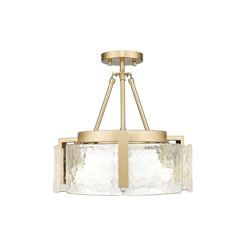 Golden - 3164-3SF BCB-HWG - Three Light Semi-Flush Mount - Aenon - Brushed Champagne Bronze