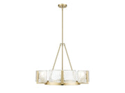 Golden - 3164-6 BCB-HWG - Six Light Chandelier - Aenon - Brushed Champagne Bronze