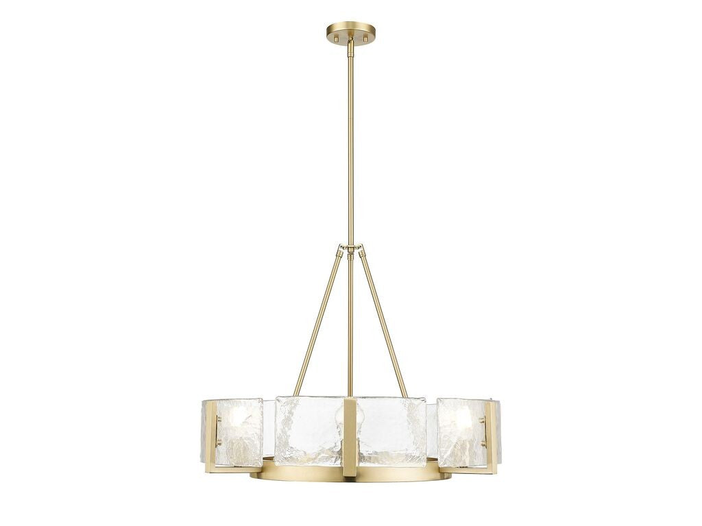 Golden - 3164-6 BCB-HWG - Six Light Chandelier - Aenon - Brushed Champagne Bronze