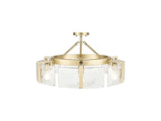 Golden - 3164-6SF BCB-HWG - Six Light Semi-Flush Mount - Aenon - Brushed Champagne Bronze
