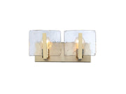 Golden - 3164-BA2 BCB-HWG - Two Light Vanity - Aenon - Brushed Champagne Bronze