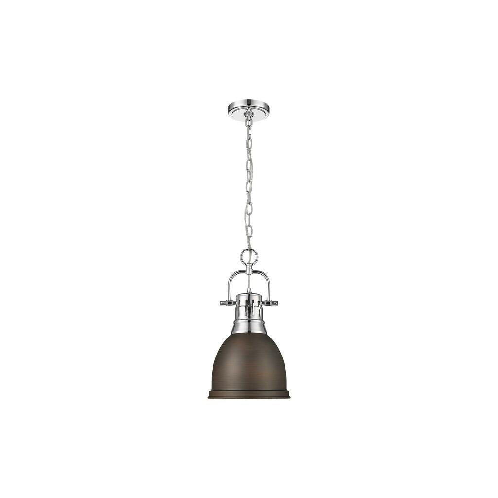 Golden - 3602-S CH-RBZ - One Light Pendant - Duncan - Chrome