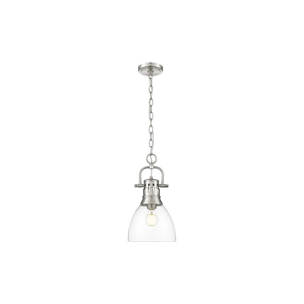 Golden - 3602-S PW-CLR - One Light Pendant - Duncan - Pewter