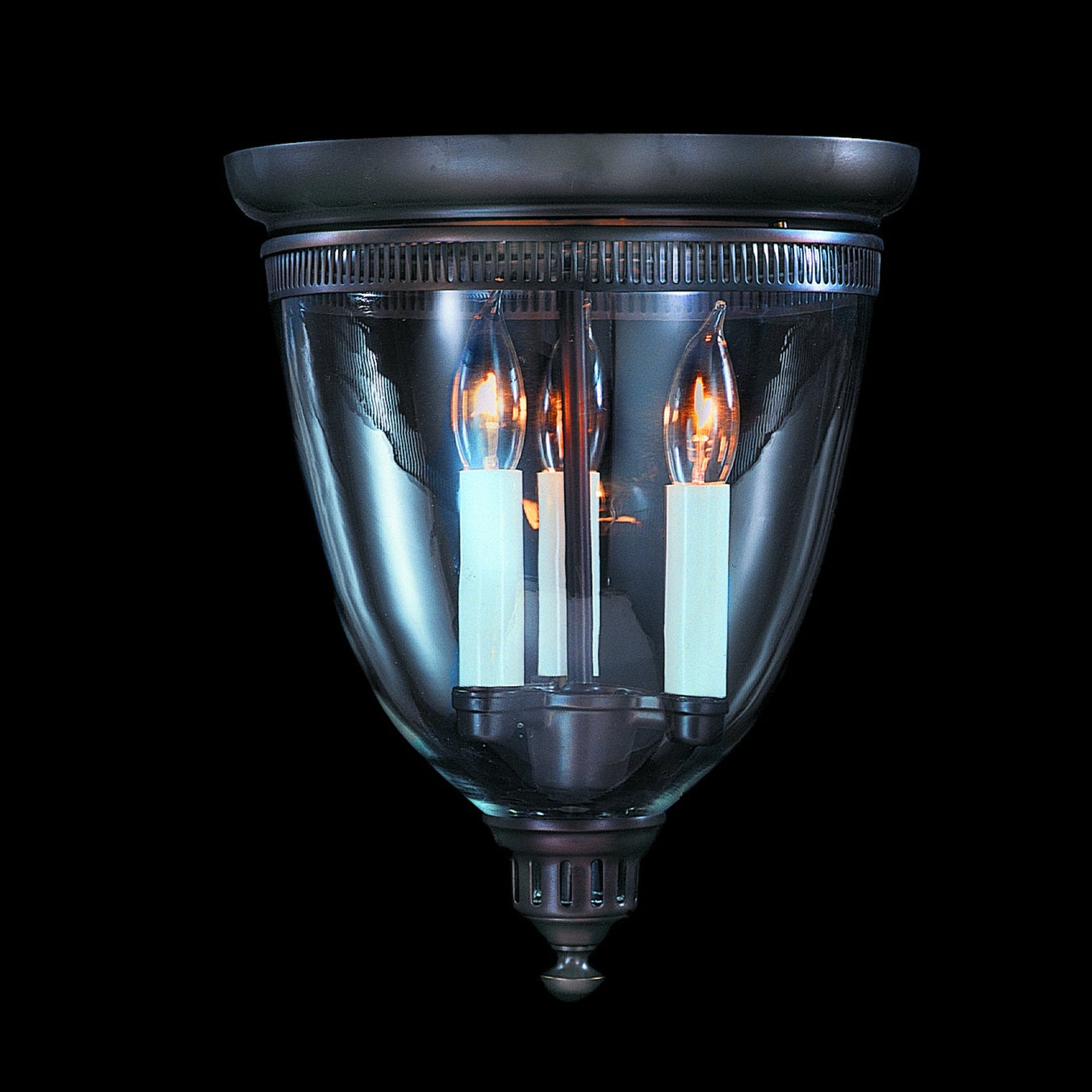 Framburg - 6943 MB - Three Light Flush / Semi-Flush Mount - Jamestown - Mahogany Bronze