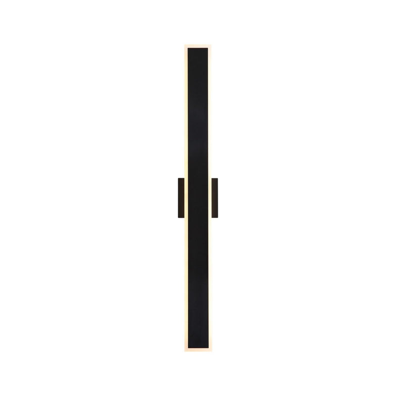 Golden - 4072-OWL36 SNB - LED Outdoor Wall Sconce - Obsidian - Sand Black