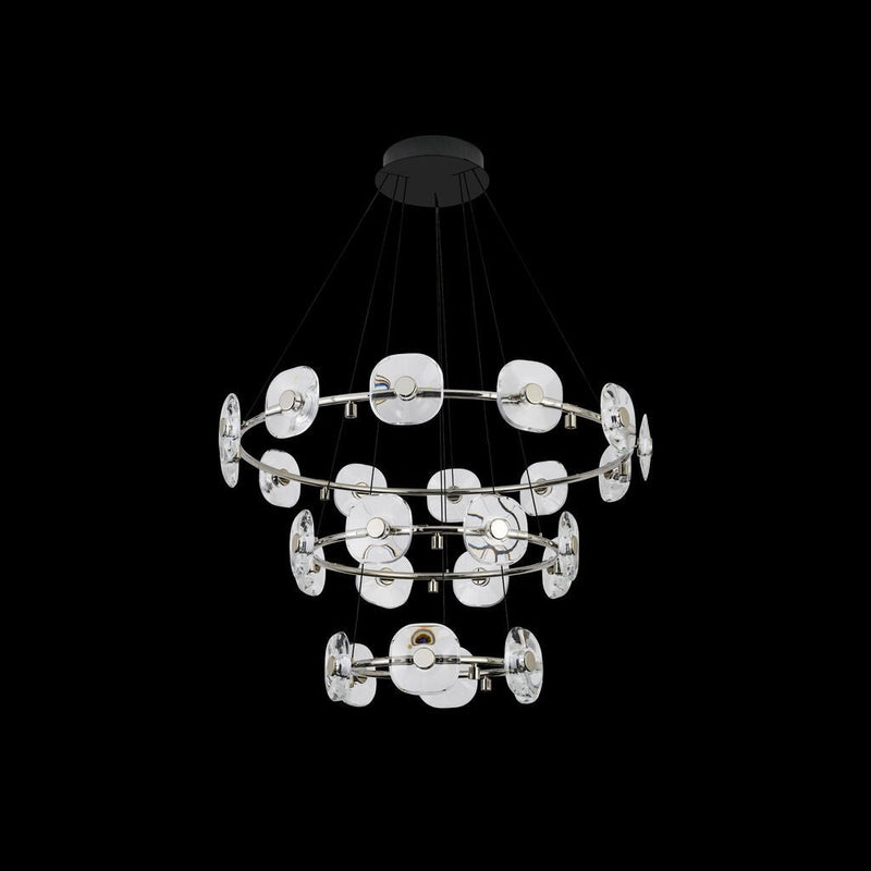 Golden - 5028-12-8-6 CH - LED Chandelier - Celestia - Chrome
