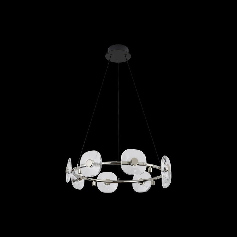 Golden - 5028-8 CH - LED Chandelier - Celestia - Chrome