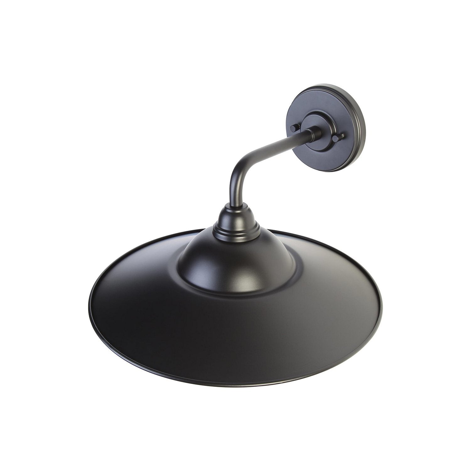 Golden - 5096-OWL15 BLK-BLK - One Light Wall Sconce - Croma - Matte Black