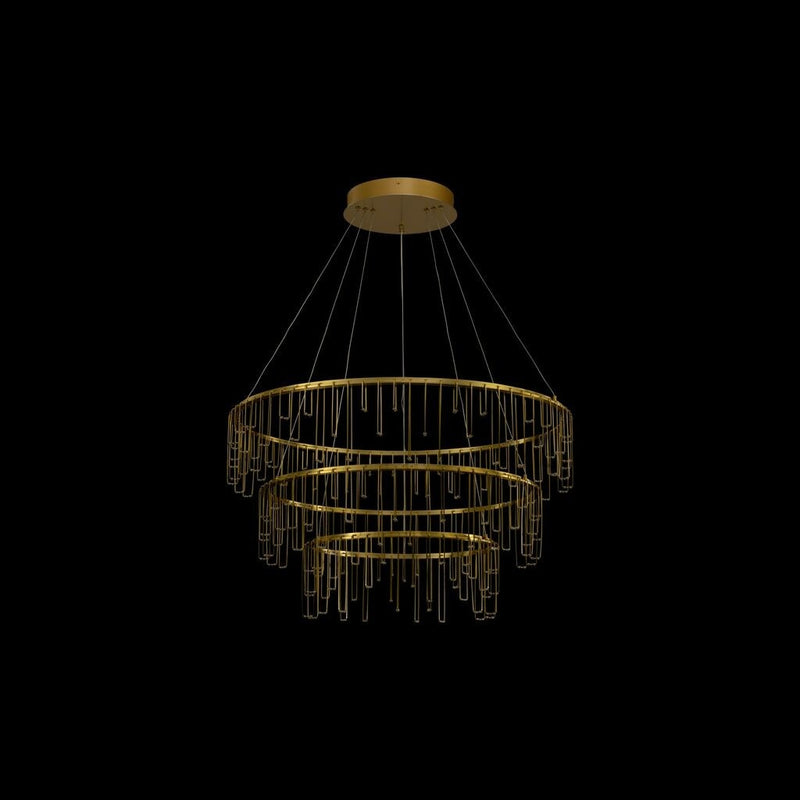 Golden - 5461-32-26-18 SSG - LED Chandelier - Lucerna - Stainless Steel Gold