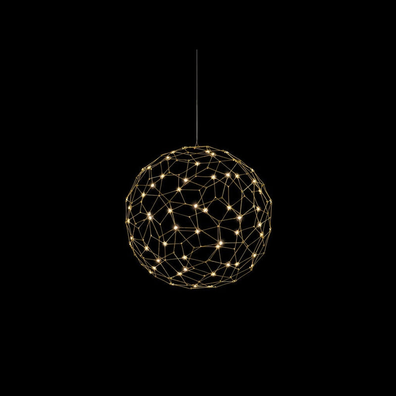 Golden - 5462-16 NBS - LED Pendant - Spheris - Natural Brass